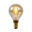 Lucide LED filament lamp - Ø 4,5 x 7 cm - E14 - 3W dimbaar - 2200K - amber