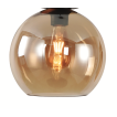 Artdelight Marino - glazen lampenkap - Ø 25 cm - amber