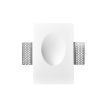 Nova Luce Cirocco - inbouw wandverlichting - 18 x 12 cm - 1W LED incl. - wit gips