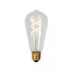 Lucide LED filament lamp - Ø 6,4 x 14,6 cm - E27 - 4,9W dimbaar - 2700K - transparant