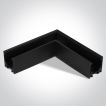 ONE Light magnetisch railsysteem MINI - horizontaal opbouwhoekprofiel - 11 x 2,7 x 3 cm - zwart