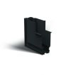 ONE Light magnetisch railsysteem MAXI - vertikaal inbouwhoekprofiel - 11 x 7,5 x 5 cm - zwart