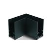 ONE Light magnetisch railsysteem MAXI - horizontaal opbouwhoekprofiel - 11 x 7,5 x 4 cm - zwart