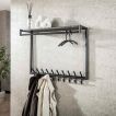 Vico Tenaro - kapstok met wandschap - 100 x 27 x 80 cm - grafiet