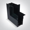 ONE Light magnetisch railsysteem MAXI - vertikaal inbouwhoekprofiel voor 12 mm gipsplaat - 11 x 7,5 x 5 cm - zwart