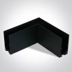 ONE Light magnetisch railsysteem MIDI - horizontaal opbouwhoekprofiel - 11 x 2,7 x 5,5 cm - zwart