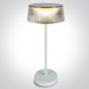 ONE Light Portable Table Lights - oplaadbare tafellamp - Ø 15,4 x 37 cm - 2W dimbare LED incl. - IP44 - wit