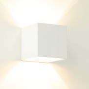 Artdelight Gymm - wandverlichting - 10 x 10 x 10 cm - wit