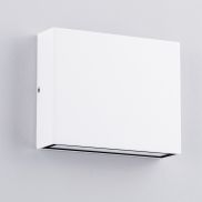 Nova Luce Tick - buiten wandverlichting - 11,5 x 9 x 3 cm - 7W LED incl. - IP54 - zandwit