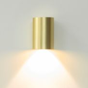 Artdelight Brody - wandlamp - Ø 7,2 x 11 cm - 4W LED incl. - IP54 -  geborsteld goud