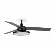Faro Cruiser Tak 3 S - plafondventilator met licht en inbouwrozet - Ø 106 cm - mat zwart en aluminium - 2700K