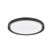 Nova Luce Troy - plafondverlichting - Ø 46 x 7,5 cm - 40W dimbare LED incl. - mat zwart en mat wit