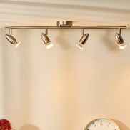 Lucide Caro - opbouwspot - 78 x 10 x 13 cm - 4 x 5W LED incl. - satijn chroom