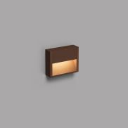 Faro Grada - wandverlichting - 15,7 x 4,6 x 12,8 cm - 3W LED incl. - IP54 - roestbruin
