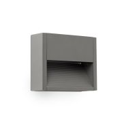 Faro Grada - wandverlichting - 15,7 x 4,6 x 12,8 cm - 3W LED incl. - IP54 - donkergrijs
