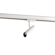 Faro Leo - rail spot - 3-fase railsysteem - 3,9 x 14,2 cm - 7W LED incl. - mat wit