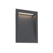 Faro Soun - inbouw wandverlichting - 19,3 x 7,3 x 23,8 cm - 8W LED incl. - IP65 - donkergrijs