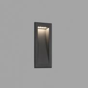 Faro Soun - inbouw wandverlichting - 10,5 x 7,3 x 23,9 cm - 5W LED incl. - IP65 - donkergrijs