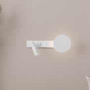 Nova Luce Noima - wandlamp - 28,5 x 10 x 8,5 cm - 9W LED incl. - zandwit