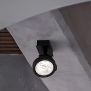 Nova Luce Thomas - opbouwspot - 6 x 19 x 14,5 cm - zwart