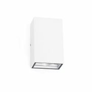 Faro Ling - wandverlichting - 9,2 x 7,1 x 15,7 cm - 6W LED incl. - IP54 - mat wit