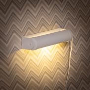 ETH Rondo - wandlamp met schakelaar - 5 x 8,5 x 24 cm  - wit