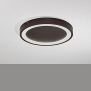 Nova Luce Nodi - plafondlamp - Ø 45 x 5 cm - 30W LED incl. - koffiebruin
