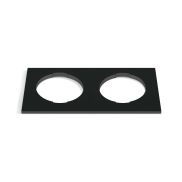 ONE Light - vierkante decoratieve dubbele basis - 10105H - zwart