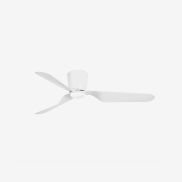 Faro Pemba - plafondventilator met licht en afstandsbediening - Ø 132 cm - 16W LED incl. - wit