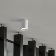 Nova Luce Dara - buiten plafondverlichting - Ø 8 x 11 cm - 9W LED incl. - IP54 - zandwit