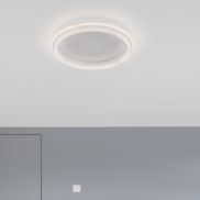 Nova Luce Willow - plafondlamp - Ø 45 x 6 cm - 38W LED incl. - zandwit