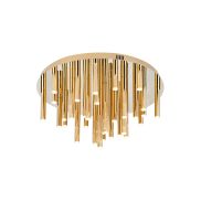 Maxlight Organic - plafondverlichting - Ø 60 x 34 cm - 33 x 1W dimbare LED incl. - goud