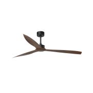 Faro Just Fan - plafondventilator met afstandsbediening - Ø 178 cm - bruin en mat zwart