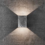 Nordlux Fold - buiten wandverlichting - 10,6 x 4,5 x 14,9 cm - 2 x 3,5W LED inc. - IP54 - gegalvaniseerd staal