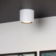 Lucide Fedler - opbouwspot - Ø 12 x 8,5 cm - 12W dimbare LED incl. - dim to warm - wit