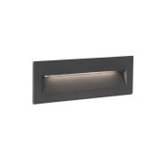 Faro Nat - inbouw wandverlichting - 22,5 x 7,3 x 7,5 cm - 8W LED incl. - IP65 - donkergrijs