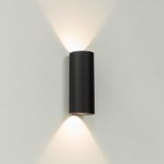 Artdelight Brody2 - wandlamp - 7,2 x 7,2 x 18 cm - 2 x 4W dimbare LED incl. - IP54 - zwart