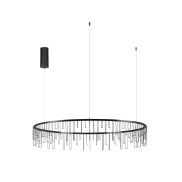 Nova Luce Stellar - hanglamp - Ø 100 x 150 cm - 36W dimbare LED incl. - zwart chroom