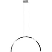 Maxlight Trio Arc - hanglamp - 80 x 180 cm - 21W LED incl. - zwart en chroom