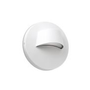 Faro Brow - wandverlichting - Ø 12 x 7 cm - 3W LED incl. - IP44 - mat wit