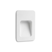 Faro Nase - inbouw wandverlichting - 9 x 5,7 x 13,5 cm - 3W LED incl. - IP44 - mat wit