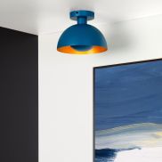 Lucide Siemon - plafondverlichting - Ø25 x 19 cm - blauw