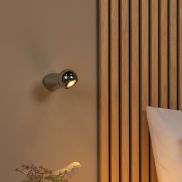 Lucide Ipsos - buiten wandlamp - Ø 6 x 15 cm - 6W LED incl. - IP54 - chroom