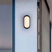 Nova Luce Tiepolo - buiten wandverlichting - 9,8 x 20,8 x 6 cm - 11W LED incl. - IP65 - zandzwart