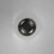 Faro Loth all sides - wandverlichting - Ø 20 x 4,2 cm - 12W LED incl. - IP67 - mat zwart