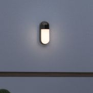 Nova Luce Arrow - buiten wandverlichting - 10 x 24 x 9 cm - 9W LED incl. - IP65 - donker antraciet