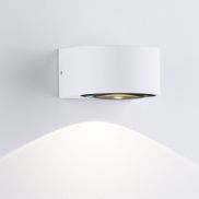 Nova Luce Opera - buiten wandverlichting - 11 x 6,8 x 10 cm -  6W LED incl. - IP54 - zandwit