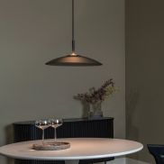 Lucide Menga - hanglamp - Ø 40 x 150 cm - 12W dimbare LED incl. - gerookt