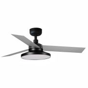 Faro Cruiser Tak 3 S - plafondventilator met licht - Ø 106 cm - mat zwart en aluminium - 2700K
