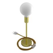 Creative Cables Alzaluce -tafellamp - Ø 12 x 34 cm - metaal - goud